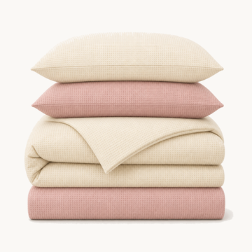Goose Yellow + Milk Tea Pink Cotton