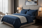 Premium Bedding Set - Navy Blue