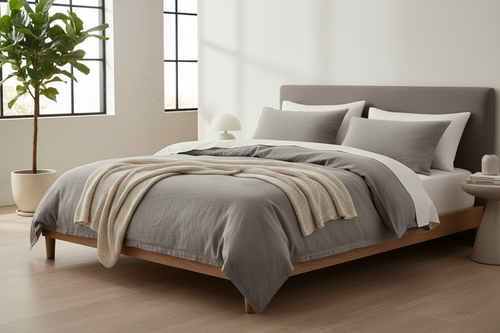 Premium Bedding Set - Grey